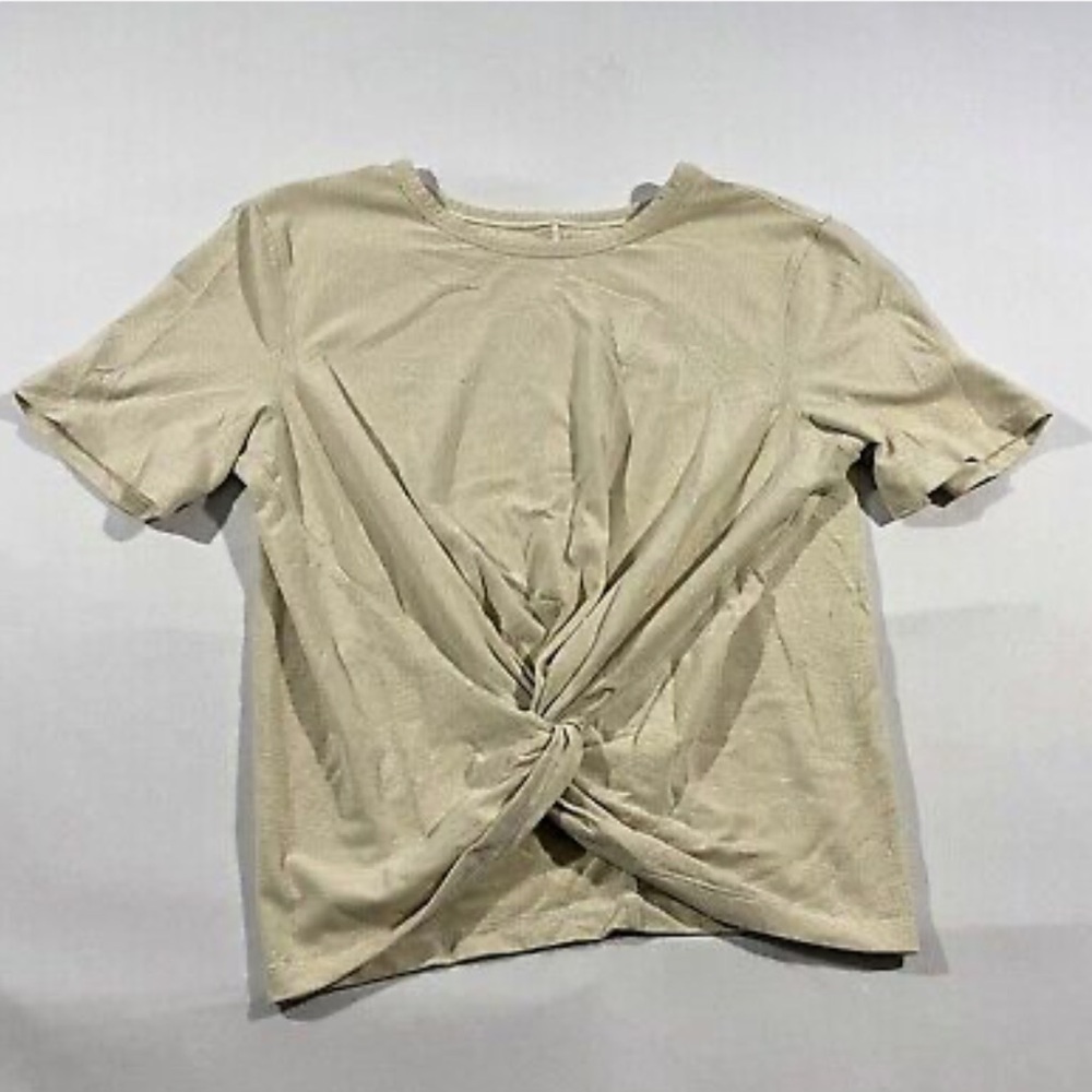 lululemon athletica Beige Short Sleeve Tee